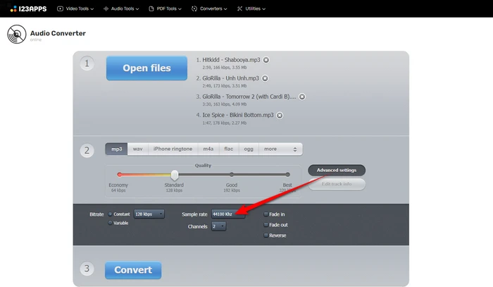 MP3 Sample Rate Converter Online Free