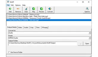 How to Convert MP3 to M4A Using WinFF