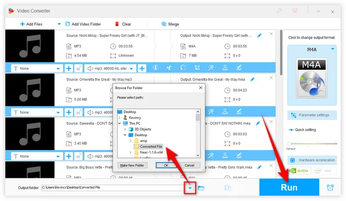 Batch Convert MP3 Files to M4A