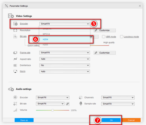 Choose the Output Format and Encoder