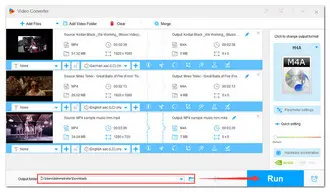 Bulk Convert MP4 Clips to AAC