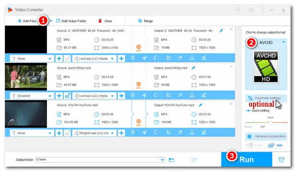 Convert MP4 Files to AVCHD