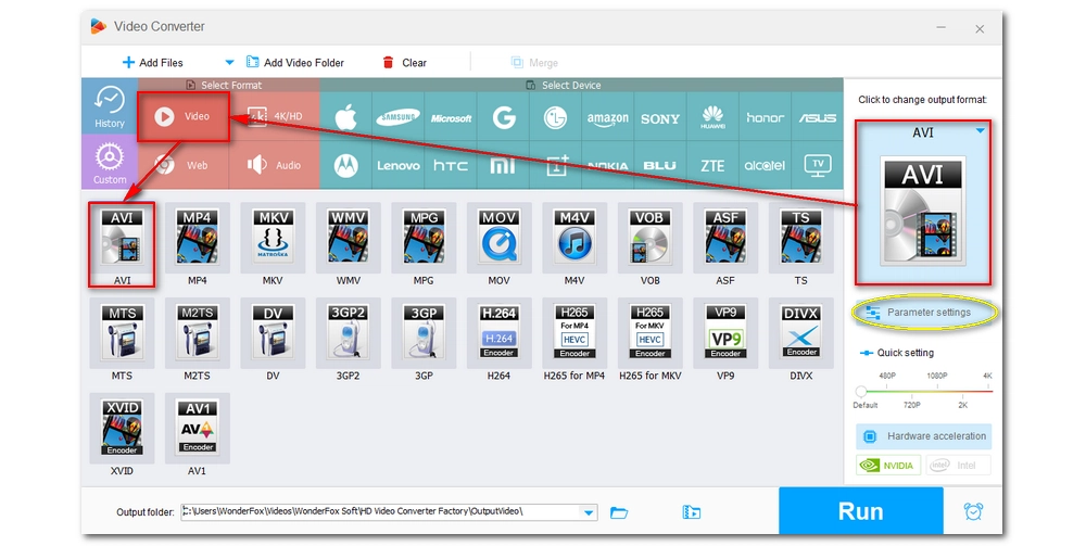 Set Output Format