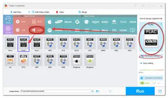 Choose FLAC as Output Format