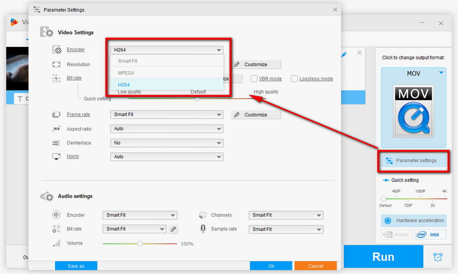 Parameter Settings  