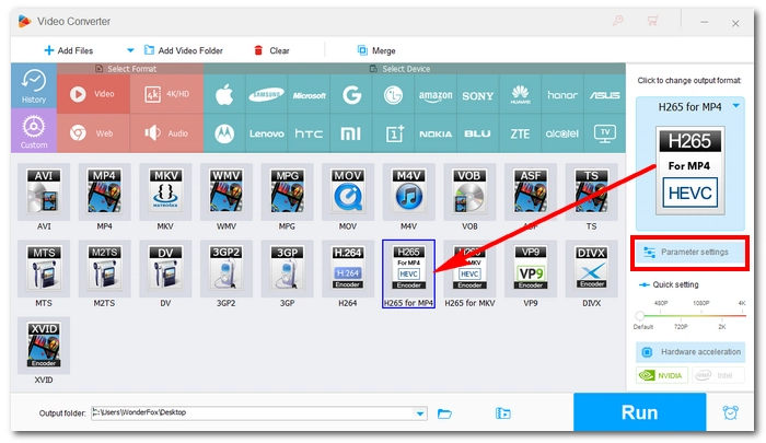 Choose Output Format