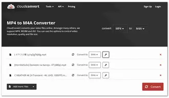 Convert MP4 to M4A Online 