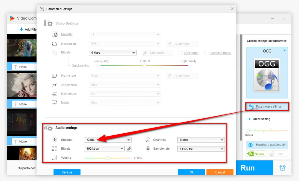 Choose Opus Encoder