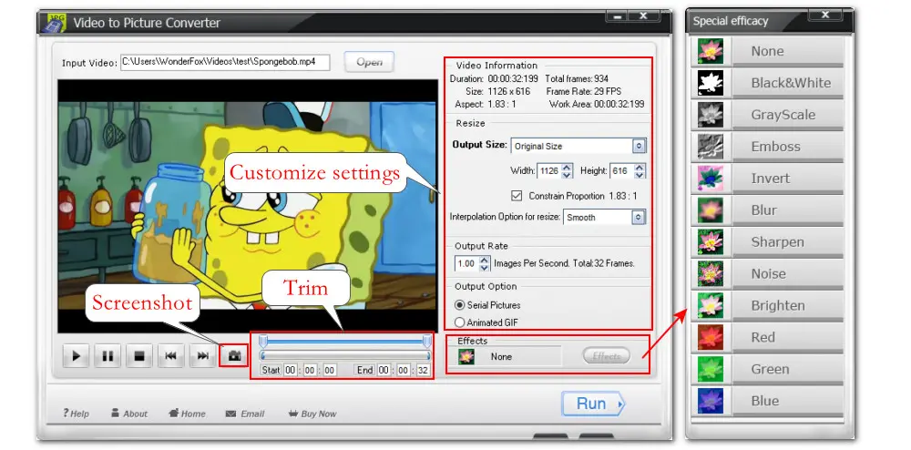 Customize Conversion Settings