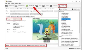 HandBrake MP4 to VP8 Converter