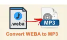 Convert WEBA to MP3