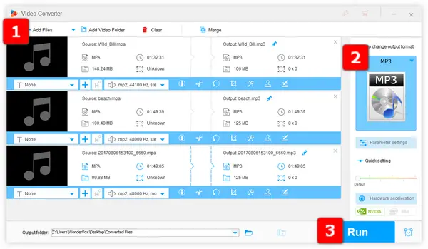 MPA to MP3 Converter