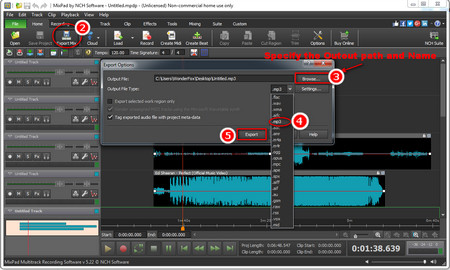 Choose MP3 as the Output Format