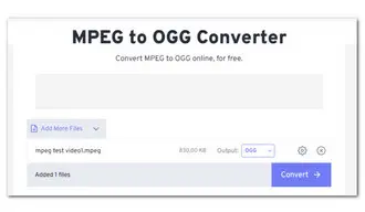 Convert MPEG to OGG Online
