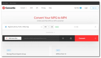MPG2 to MP4 Converter Online