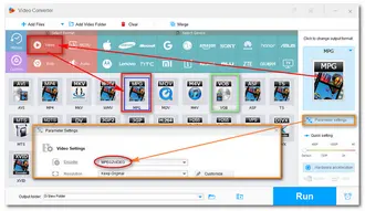 Set MPEG2 Output Profile