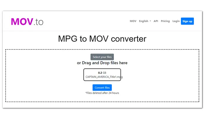 MOV MPG Converter Online
