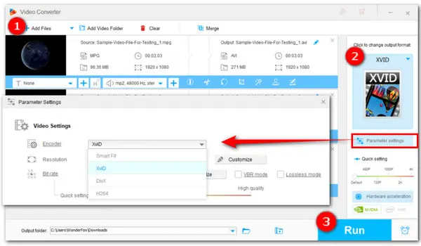 Best MPG to Xvid Converter 