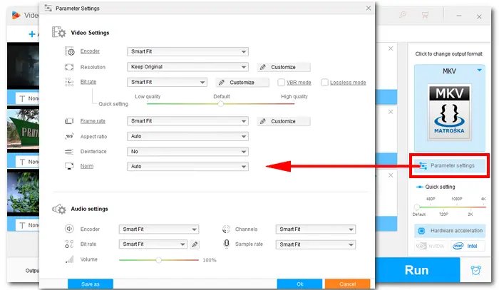 Change Settings & Editing