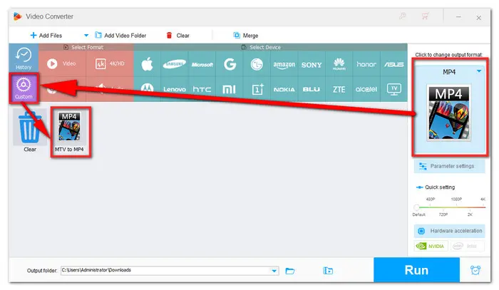 Save as a Custom Setting