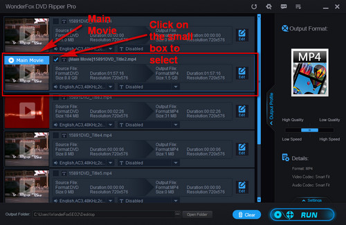 Choose the Files Desiring