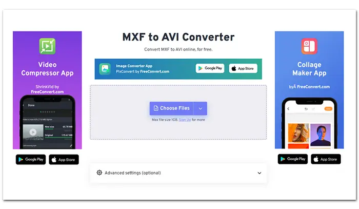 MXF to AVI Converter Online