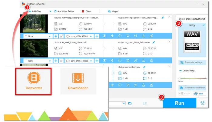 Free MXF to WAV Converter