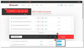 Online MXF to WAV Converter