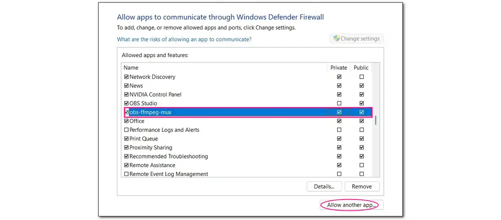 Adjust the Firewall Settings