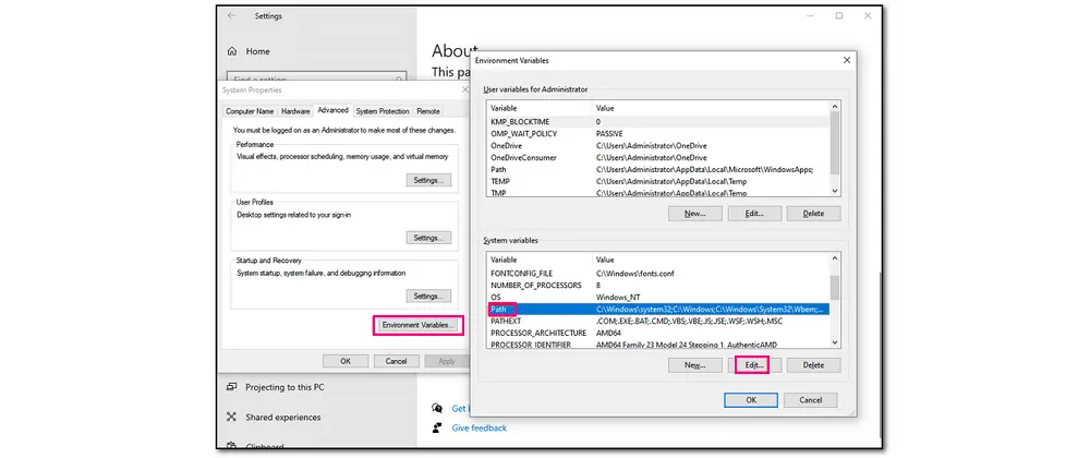 Edit the Variable Path