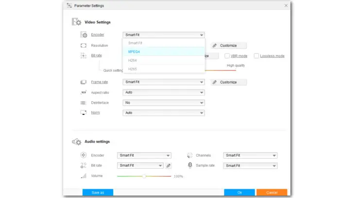 Adjust MP4 Video Parameters