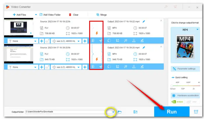 Start Converting OBS FLV to MP4