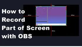 Record a Part of Screen with OBS