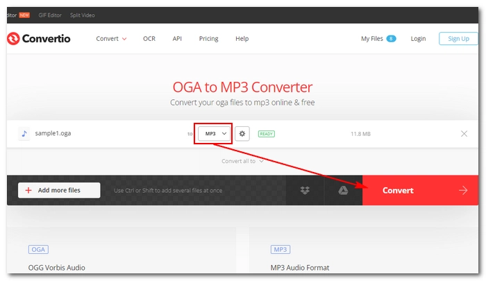 Convert OGA to MP3