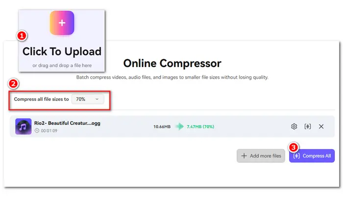 Media.io OGG Compressor