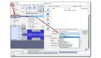 Convert Ogg to MP3 Audacity