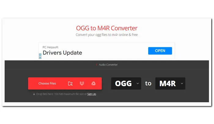 OGG to M4R Converter Online Free