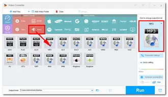 Choose Output Format