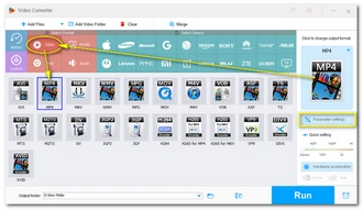 Choose Output Profile