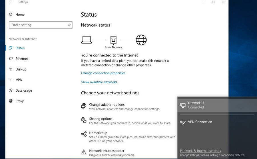 Diagnose Network Connection