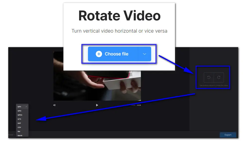 Rotate Video Online 500MB