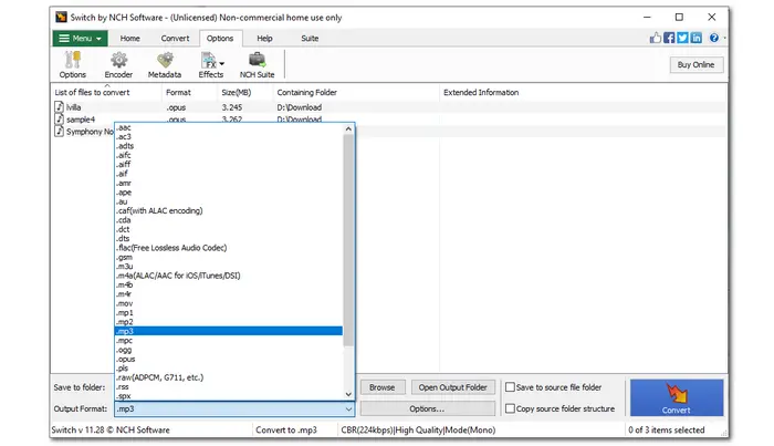 Switch Audio File Converter Software