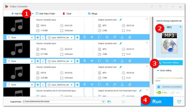 Opus File Converter to MP3