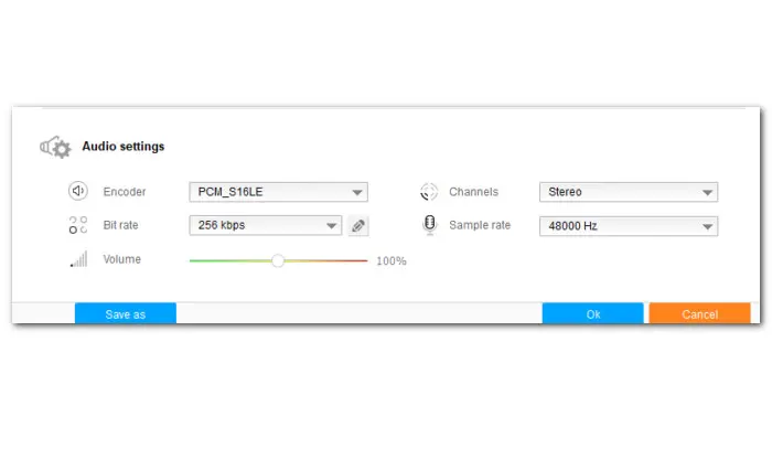 Adjust Audio Parameters