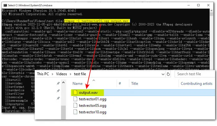 FFmpeg Opus to WAV