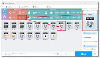 Choose Output Format