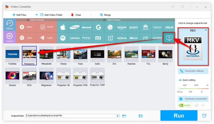 Panasonic Viera TV SD Card Video Format