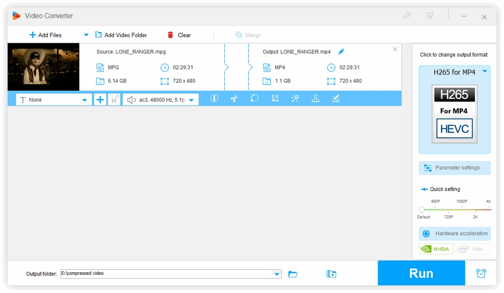 Easier way to compress videos