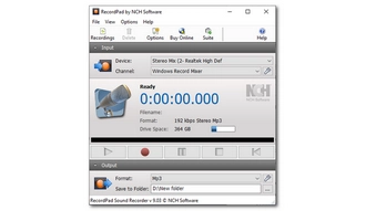 RecordPad Sound Recording Software