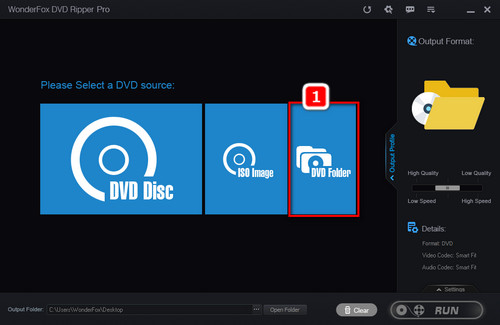 Choose DVD Folder Button